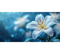 Diamond Painting Flower Cross Stitch Kits for Adults Gem Art Kit Water Droplet Diamond Art for Kids 5D DIY Crystal Embroidery Kits Arts and Crafts for Adults, Wall Decor, Holiday Gifts, 30x60cm s-194