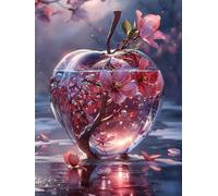 Diamond Painting Flower, Crystal Diamond Art Kits Adults with Full Accessories, Full Drill Crystal Art Crafts Pictures Kits, Embroidery Cross Stitch Gem Paintings for Wall Decor (40x54inch) -KF25066Z