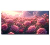 Diamond Painting Flower Diamond Art Kits Adults Beginner, 5D Rhinestone Crystal Cross Stitch Painting by Numbers, DIY Full Drill Dimond Art Landscape Pictures Embroidery Kit, for Decor 35x70in y-935
