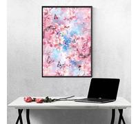 Diamond Painting Flower Diamond Art Kits Adults, Butterfly 5D DIY Full Drill Crystal Art Kits for Adults Beginners, Cross Stitch Embroidery Crafts Pictures, for Home Wall Decor, Gifts 12x16in PJY8 R-L