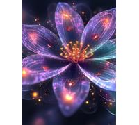 Diamond Painting Flower Diamond Art Kits Adults, Flower Crystal Art Kit for Adults Kids DIY 5D Round Full Drill Gem Dots Rhinestone Embroidery Crafts Picture, Home Wall Decor Gifts 30x40cm i9-K52