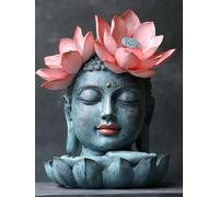 Diamond Painting Flower Diamond Art Kits Adults, Zen Crystal Art Kit for Adults Kids DIY Square Full Drill Gem Dots Embroidery Crafts Picture Beginners, Gifts for Women, Home Wall Decor 30x40cm a9-11