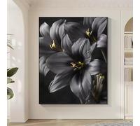 Diamond Painting Flowers Large Diamond Painting lily Crystal Kits for Beginner DIY Cross Stitch Crafts Pictures Embroidery Adult Crafts for Beginners, Home Decor Gifts for Women 12x16in/30x40cm 5-7