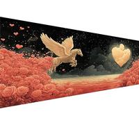 Diamond Painting Flowers,Pegasus Diamond Art Kits For Adults Kids Diy Round Drill Crystal Arts And Crafts For Adults,5D Dimond Embroidery Paint By Numbers For Room Decor Women Gifts 60x120cm Q1-15