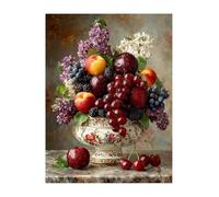 Diamond Painting fruit Diamond Art Kits Adults, plant Crystal Art Kits for Adults DIY 5D Full Drill Embroidery Cross Stitch Crafts Picture, Kids Gifts for Women, Home Wall Decor 12x16 inch KSWF19