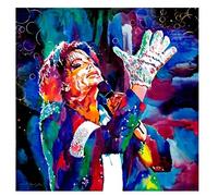 Diamond Painting Full Kits Celebrity Michael Jackson 5D Diamond Art for Adults Full Drill,Kids Diamond Painting Kits by Numbers,Full Diamond Painting Kit Home Wall Decor 30 x 40 cm