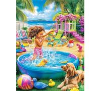 Diamond Painting Garden Diamond Art Animal, DIY Square Full Drill Gem Art Craft Kits for Kids 5D Rhinestones Embroidery Arts and Crafts for Adults Mosaic Kit for Home Wall Decor 14x20Inch, Model522