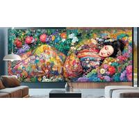 Diamond Painting garden Diamond Art kits Adults 16x40in Full Square Diamond Embroidery Pictures Beauty Paint by Diamonds Kits Mosaic Gem Art Kits for Living Room Home Wall Decor Gifts for Women D50