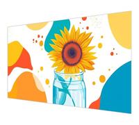 Diamond Painting Geometry Diamond Art Sunflower Round Crystal Art Kits for Adults Gift, DIY Rhinestone Sequin Gem Full Drill Painting Crafts for Adults Kits, Home Art Pictures Decor 39.4x78.7in L#-873
