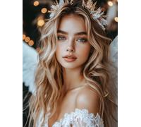 Diamond Painting Girl Diamond Art Kits Adults, Angel Crystal Art Kit for Adults Kids DIY Square Full Drill Gem Dots Embroidery Crafts Picture Beginners, Gifts for Women, Home Wall Decor 50x70cm z9-R55