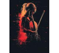 Diamond Painting Girl Diamond Art Kits Adults, Violin Crystal Art Kit for Adults Kids DIY 5D Square Full Drill Gem Dots Rhinestone Embroidery Crafts Picture, Home Wall Decor Gifts 70x95cm r9-T78