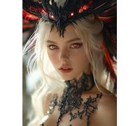 Diamond Painting Girl Diamond Art Kits Adults, Witch Crystal Art Kit for Adults Kids DIY Square Full Drill Gem Dots Embroidery Crafts Picture Beginners, Gifts for Women, Home Wall Decor 50x70cm o9-R87