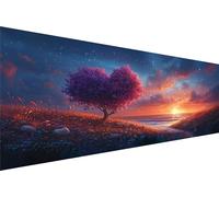 Diamond Painting Giving Tree,Sunset Diamond Art Kits For Adults Kids Diy Round Drill Crystal Arts And Crafts For Adults,5D Dimond Embroidery Paint By Numbers Room Decor Women Gifts 50x100cm Q1-643