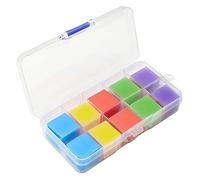 Diamond Painting Glue Clay 100Pcs 5D DIY Diamond Art Painting Wax Clay Glue Square Pads with Storage Box for Embroidery Cross-Stitch Nail Art