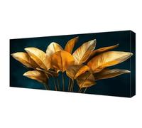 Diamond Painting Gold Leaf Diamond Art Accessories, Large Dimond Art for Adults Kits, 5D DIY Full Drill Kids Embroidery Painting, Beginner Crystal Crafts Kits, Wall Home Decor Gifts 70x140cm J-220
