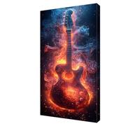 Diamond Painting Guitar Dream Diamond Art Accessories, Large Dimond Art for Adults Kits, 5D DIY Full Drill Kids Embroidery Painting, Beginner Crystal Crafts Kits, Wall Home Decor Gifts 70x140cm J-764