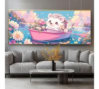 Diamond Painting Hedgehog Diamond Art Kits Adults Flower Large Crystal Art 20x60in DIY 5D Full Gem Rhinestone Mosaic Embroidery Cross Stitch for Adults Crafts Beginners, Living Decor Gifts 0-sy450