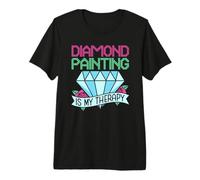 Diamond Painting is My Therapy Diamond Painter Premium T-Shirt
