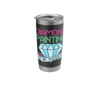 Diamond Painting is My Therapy Diamond Painter Stainless Steel Insulated Tumbler