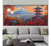 Diamond Painting Japan Diamond Art Kits for Adults Architecture Large Crystal Art Kits 90x270cm 5D Full Gem Adults Crafts Rhinestone Mosaic Embroidery Cross Stitch Canvas Painting for Home Decor z421f