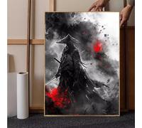 Diamond Painting Japan Large Diamond Art, Crystal Art Warrior Dimond Painting Full Drill Cross Stitch Embroidery 5D DIY Mosaic Kits for Adults for Home Room Wall Decor, Gifts Girl 40 * 55CM -h251KU