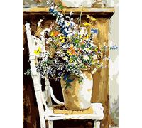 Diamond Painting Kit 5D DIY Diamond Art Painting Kits for Adults Kids Vase Full Drill Rhinestone Crystal Diamond Picture Gem Art Kits for Home Wall Decor, Embroidery Cross Stitch Gifts 30x40cm