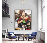 Diamond Painting Kit,Fat Woman DIY 5D Full Drill Diamond Art Kits for Adults Kids, Crystal Rhinestone Diamond Embroidery Paintings Cross Stitch for Home Wall Decor Round Drill 55x75cm(22x30inch)