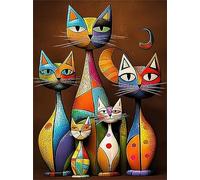 Diamond Painting Kit for Adults,5D Diamond Art Kits for Beginner,Gem Art,Crystal Kits Round Drill for Home Wall Decor Gifts,Women,Men (Cat)