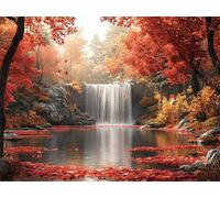 Diamond Painting Kit for Adults Autumn 30x40cm 5D Diamond Art Fall Full Drill Diamonds Embroidery Canvas Painting for Beginners Simple Operation Dimond Art Pictures for Living Room Wall Decor L-748