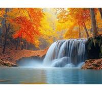 Diamond Painting Kit for Adults Autumn 30x40cm 5D Diamond Art Fall Full Drill Diamonds Embroidery Canvas Painting for Beginners Simple Operation Dimond Art Pictures for Living Room Wall Decor L-774