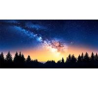 Diamond Painting Kit for Adults Sunset Diamond Art Canvas Painting Pictures, Starry Sky Full Drill round Rhinestone Embroidery, Gem Crystal Art Gifts Women for Beginner Home Wall Decor 50x25cm 0O-1625