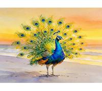 Diamond Painting Kit Peacock 5D Diamond Art Kits 32x20 Inch H-WO73L