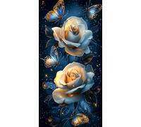 Diamond Painting Kits Adults Kids Beginners, 5D DIY Full Drill Butterfly Flower Diamond Art with Sparkly Gems, Hobbies for Adults Women, Creative Craft All Seasons Gifts for Friends Family 24x48in 292