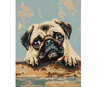 Diamond Painting Kits, Animal Dog 5D DIY Full Drill Diamond Art Gem Painting for Home Decor 40x50cm