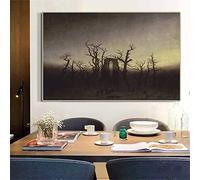 Diamond Painting Kits Caspar David Friedrich《Abbey in The Oakwood》 Full Drill Diamond Dots Paintings Picture Arts Craft for Home Wall Art Decor