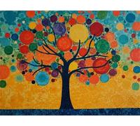 Diamond Painting Kits for Adults，5D DIY Abstract Tree Diamond Art Craft Kits Beginners, Round Full Drill Crystal Rhinestone Painting Diamonds Gem Art, for Home Wall Decor Pictures Gifts 8 x 12 in Q-86