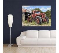 Diamond Painting Kits for Adults, 5D DIY Farm Tractor Diamond Art Kits, Pictures by Numbers Kits, Diamond Art Painting Kit for Kids Beginners Crystal Arts Crafts for Home Decor Gifts 30x40cm/12x16inch