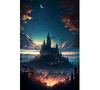 Diamond Painting Kits for Adults, 5D Harry Potter Diamond Art Cross Stitch Kits for Beginners with Pattern Home Decor 50x50cm