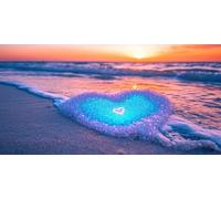 Diamond Painting Kits for Adults, 5D Large Diamond Art Dream with Accessories Full Drill Dimond Art Crafts Beginners, Rhinestone Embroidery Crystal Picture Beach for Home Decor Gifts 24x48 inch o-1696