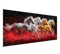 Diamond Painting Kits for Adults Animal,Horse Diamond Art Kits for Beginners,Full Round Drill Crystal Art Crafts for Adults,Embroidery Canvas Painting for Christmas Decorations Home 90x180cm W1-97