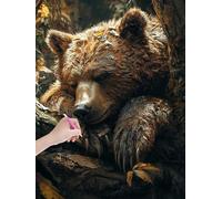 Diamond Painting Kits for Adults, Bear Diamond Art Kits Adults, DIY Full Round Drill Autumn Crystal Art Kit for Beginners, Painting with Diamonds for Home Decor, Gifts for Women, 20x28 Inches, -4755