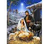 Diamond Painting Kits for Adults Beginner and Kids, 5D Full Drill DIY Diamond Number Kits, Religious Diamond Paintings Christianity Mosaic Painting DIY 12"x16" Canvas (Picture#12)
