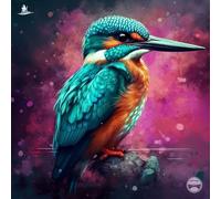 Diamond Painting Kits for Adults Beginners Kingfisher Bird DIY Diamond Art Kit Full Round Drill Paint by Diamonds Dot Gem Arts and Crafts Crystal Sets for Home Wall Decor 35x35cm(y132)