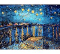 Diamond Painting Kits for Adults, Big Size 16"x20" Extra Large 5D Full Drill Diamond Mosaic Paintings DIY, Van Gogh's Paintings for Home Wall Decor (Starry Night Over The Rhone)
