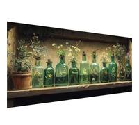 Diamond Painting Kits for Adults Bottle, Flower Diamond Art Kits for Beginners, Full Round Drill Crystal Art Crafts for Adults, Embroidery Canvas Painting for Autumn Decorations Home, 100x200cm W1-727