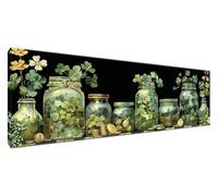 Diamond Painting Kits for Adults Bottle, Plant Diamond Art Kits Adult Beginner, 5D Full Drill Crystal Gem Arts and Crafts for Adults UK, DIY Dimond Art Paintings for Home Decor Wall 150x50CM G2-581