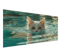 Diamond Painting Kits for Adults Cat,Animal Diamond Art Kits for Beginners,Full Round Drill Crystal Art Crafts for Adults,Embroidery Canvas Painting for Christmas Decorations,Home Decor 40x80cm W1-529