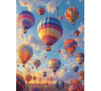 Diamond Painting Kits for Adults, Color Diamond Art Kits, DIY Full Drill Balloon Gem Art for Beginner, 5D Crystal Cross Stitch Arts and Crafts for Adults, for Home Wall Decor 45x60 cm/18x24 in W-2040