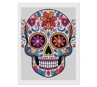Diamond Painting Kits for Adults Diamond Art Kit for Beginner Sugar Skull 5D DIY Full Round Diamond Art Craft Kits for Adults for Home Wall Decor