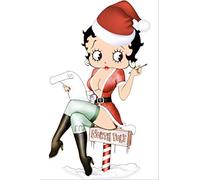 Diamond Painting Kits for Adults, DIY 5D Square Full Drill Art Perfect for Relaxation and Home Wall Decor Betty Boop(12x16inch)